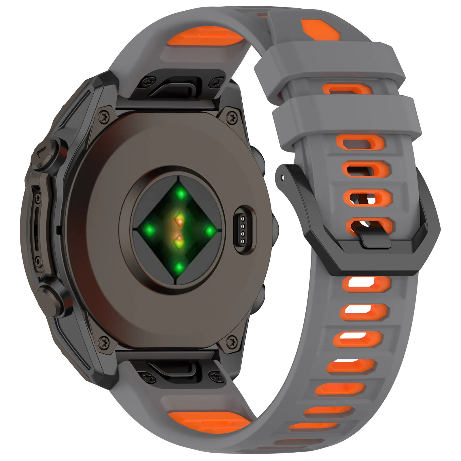 Enhanced Silicone Watch Band - QuickFit 26mm/22mm in Multiple Colors