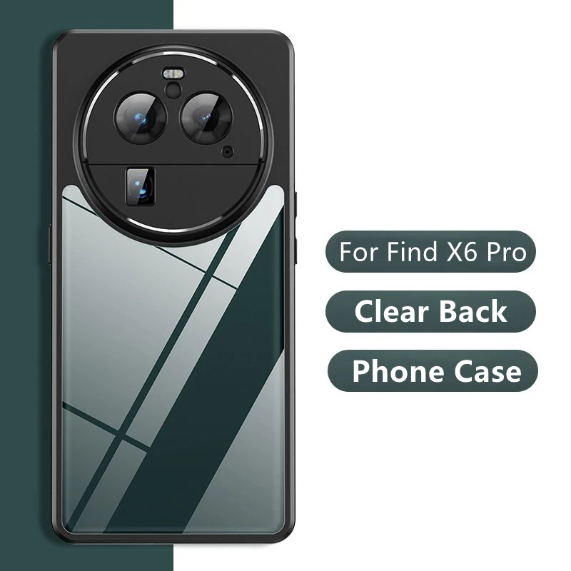 

For OPPO Find X6 Pro Clear Case OPPO Find X6 Pro Funda Hard PC TPU Edge Shockproof Shell Full Cover Lens Case OPPO Find X6 Pro