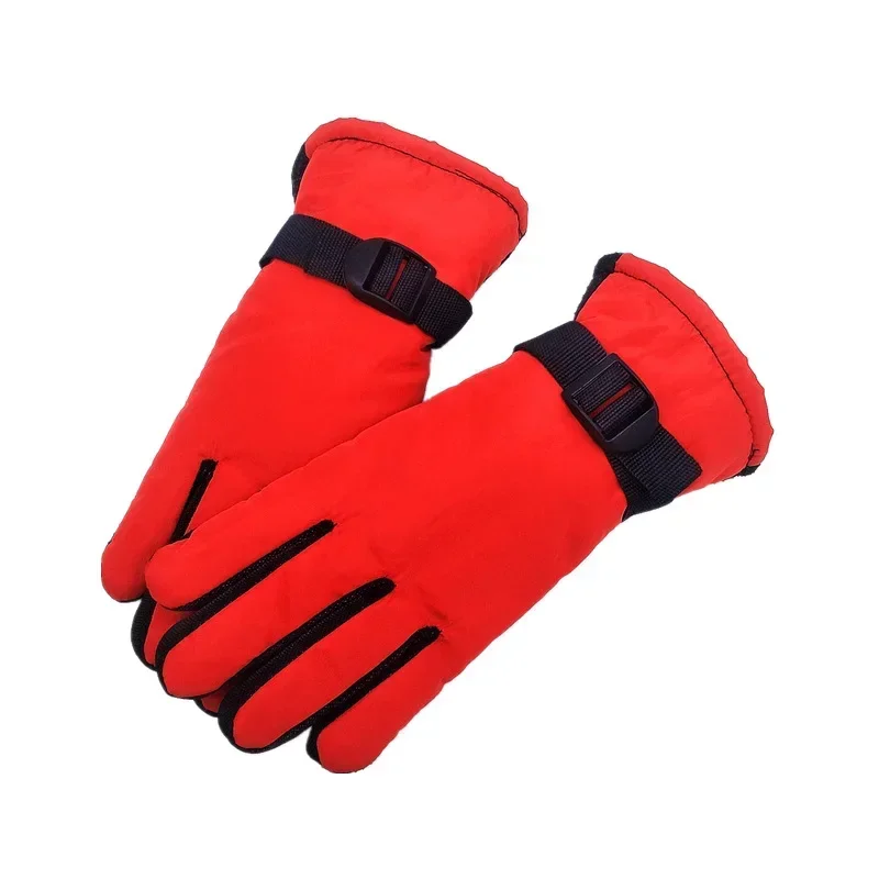 Kids Gloves Waterproof Outdoor Full Finger Thermal Gloves Children Winter Snow Mittens for For 3-13 Years Old Boy Girl