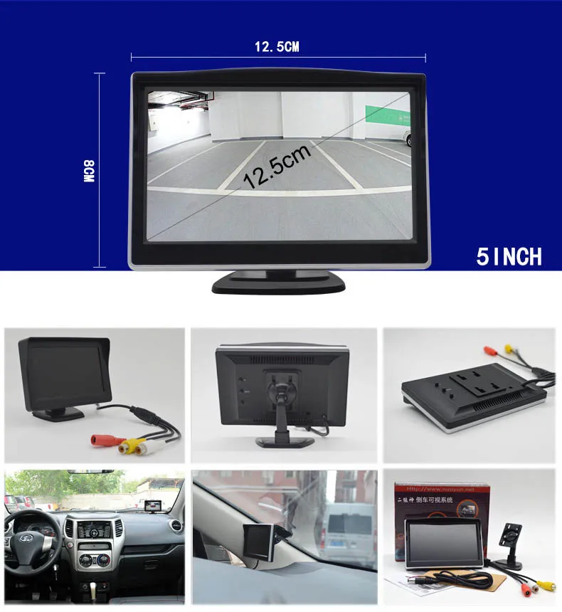 Easy Installation 4.3" Car Rear View Backup Camera LCD Monitor for Veh