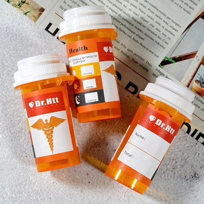 Compact 50ML Push-Down & Turn Plastic Storage Jar