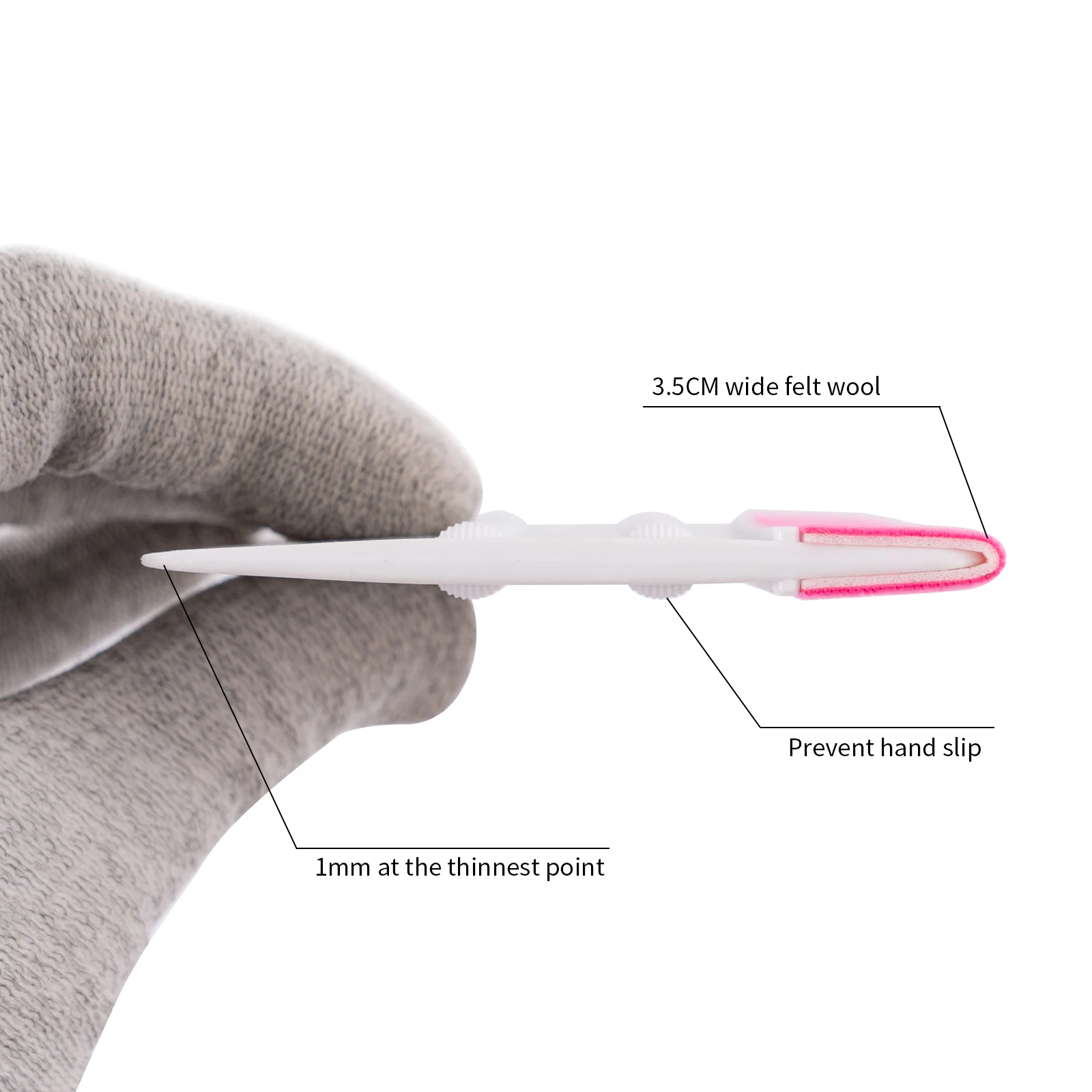 Durable Felt Edge Vinyl Squeegee