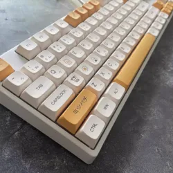 140 Keys Bee Milk XDA Profile PBT Keycap Russian Japanese Thailand Korean Custom Keycaps For MX Switch Mechanical Keyboard DIY
