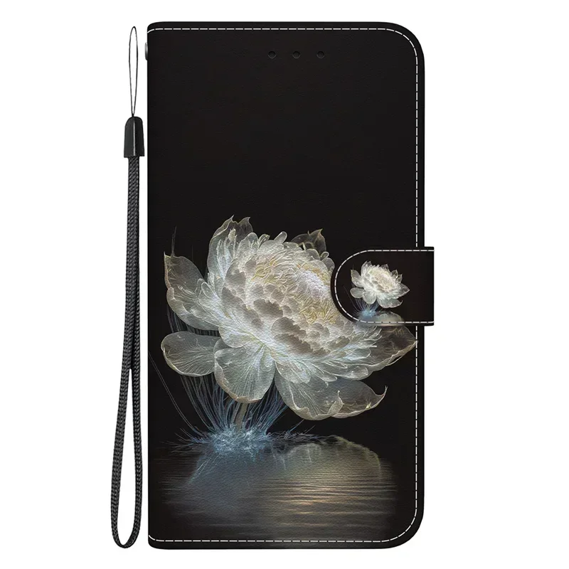 Solid Color Leather Flip Phone Case with Card Slots