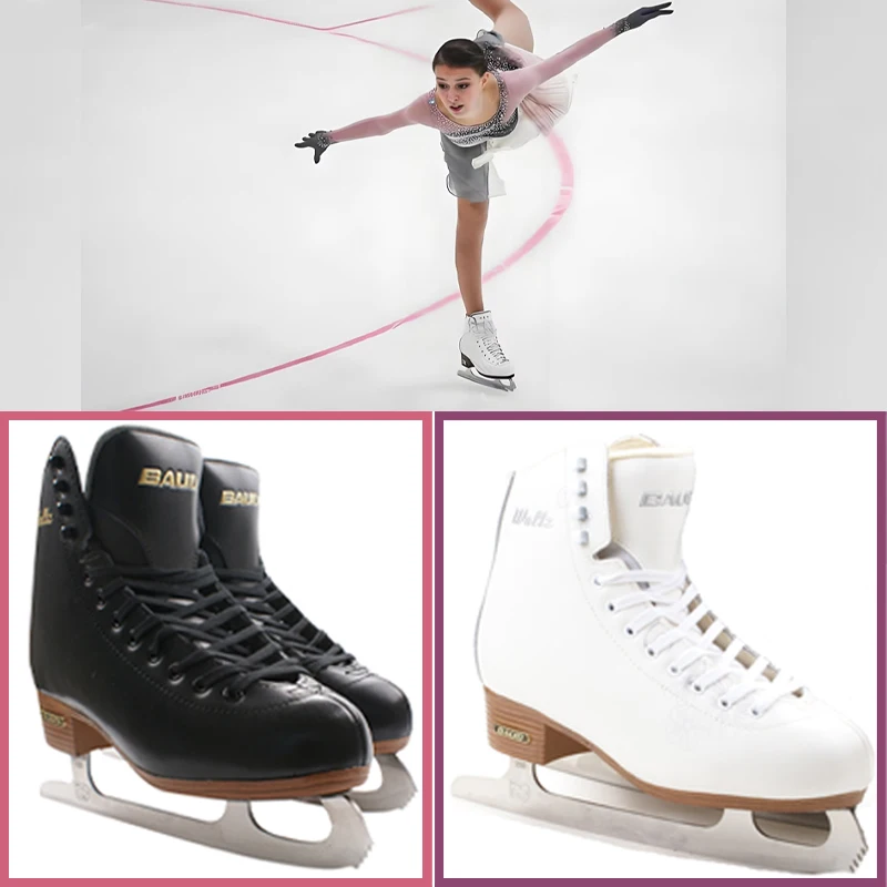 ウインタースポーツ Figure Skate shoes& blade Winter Adult Ice Figure Skates Shoes For Kids Waterproof