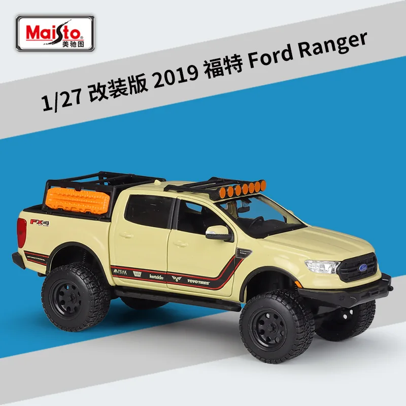 

Maisto 1:27 2019 Ford Range Pickup Alloy Car Model Diecast Metal Toy Off-road Car Model High Simulation Collection Children Gift
