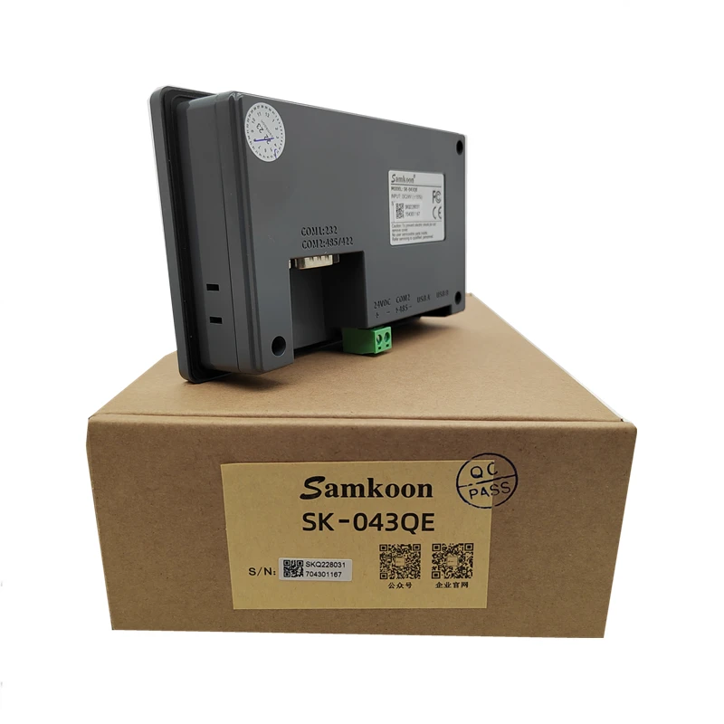 Samkoon SK-043QE DC 24V ġ ũ HMI  ̽: COM1: RS232 COM2: RS485/422, 4.3 ġ