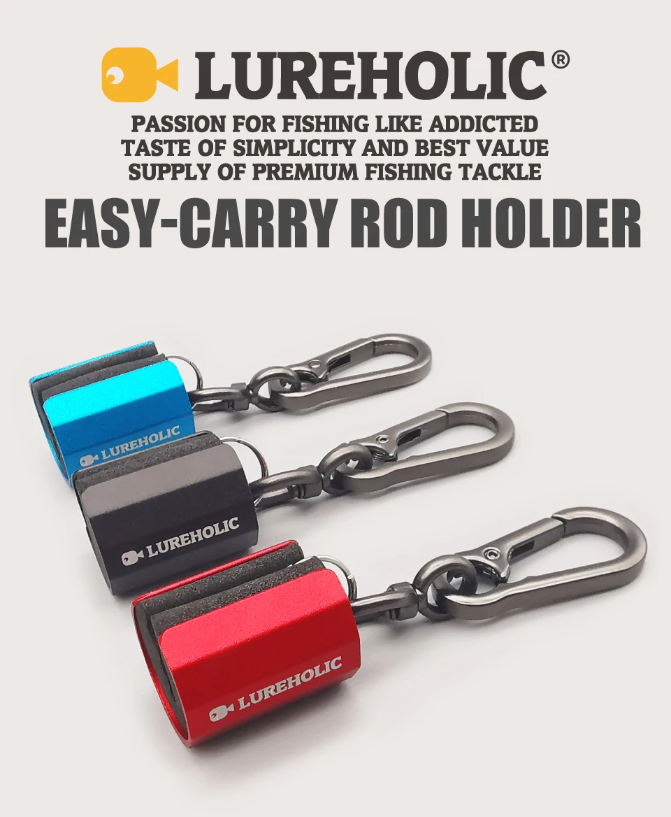 LUREHOLIC Rutenhalter, superleicht, leicht zu tragen, Angelrutenhalter aus Aluminiumlegierung – Detail 1