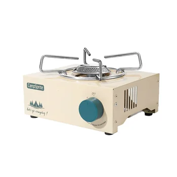 미니 가스 스토브 야외 접이식 관광 버너, 부탄 화구 방풍, 관광 그릴 통합 자동차 캠핑 용품