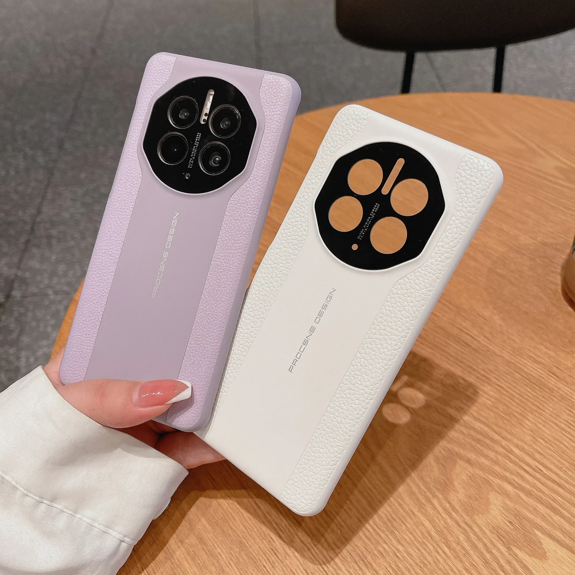 

Lychee Pattern Protective Cover for Huawei Mate40 and Mte50pro, Simple Leather Mobile Phone Case, Anti-Fingerprint Creative