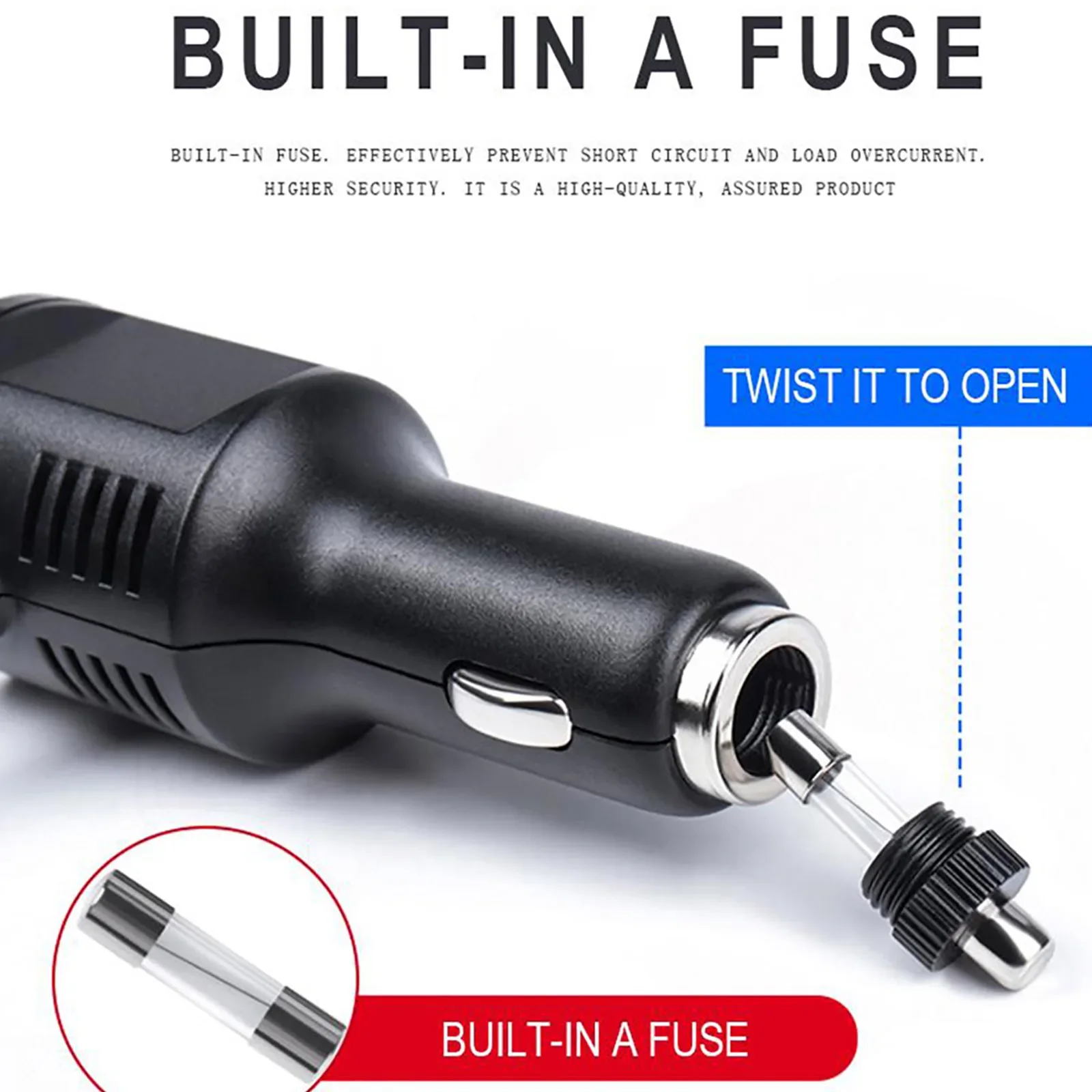 Cigarette Lighter DVR USB Car  Charging Cable Dash Cam Car Charger Cable Power DC 5.5MM Cord Supply for Vehicle DVR Camera 5