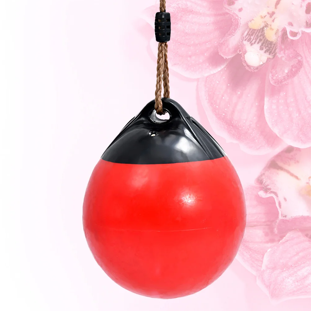 1Pc Inflatable Buoy Ball Swings Set with Rope Swing Seat for Tree Outdoor Indoor Playground Background Ball (Random Color) 6