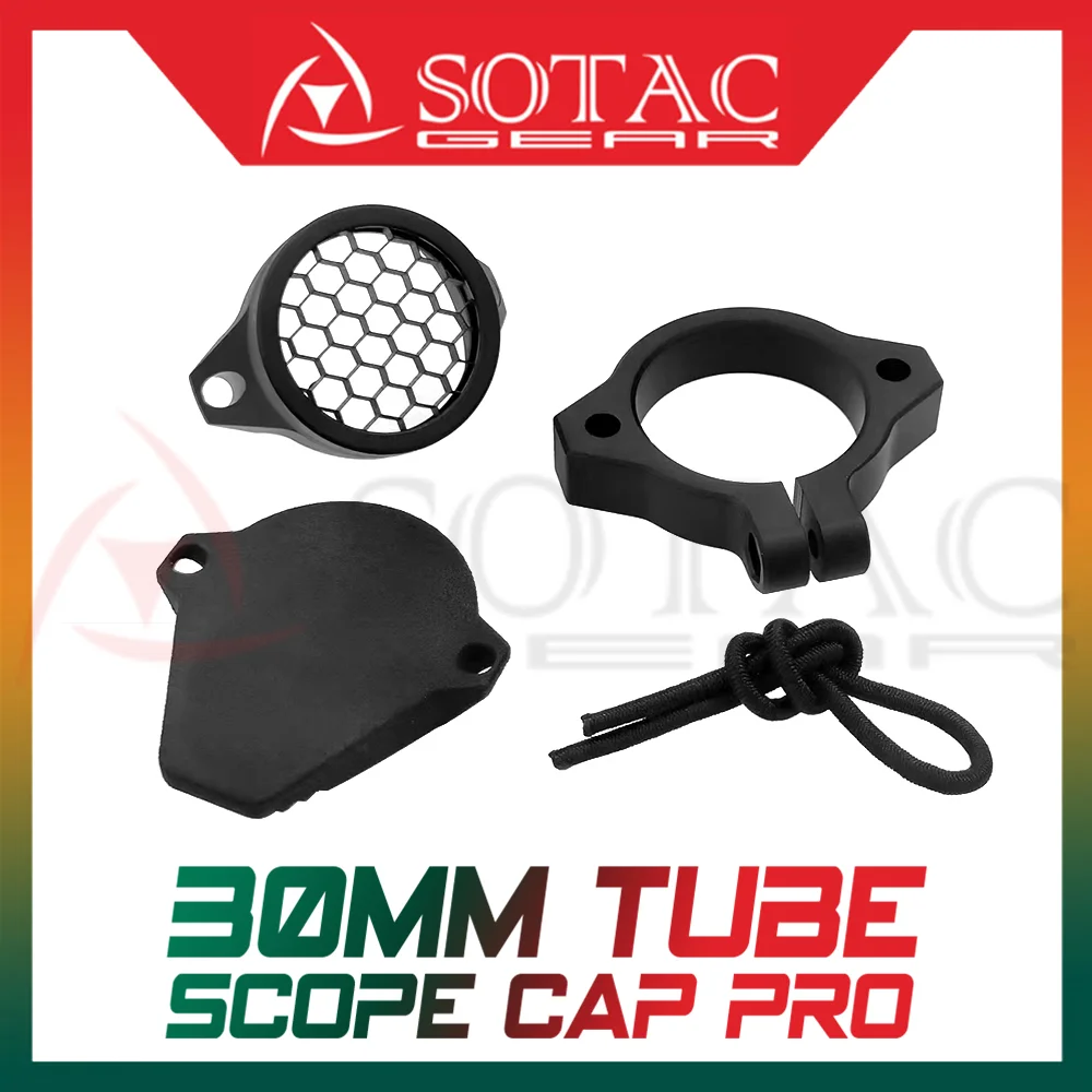 SOTAC GEAR 30mm Tube Scope Cap PRO Killflash Universal Riflescope Cap for 30mm Tube Scope