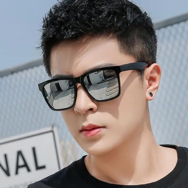 2022 New Retro Fashion Men's Sunglasses Uv400 Luxury Brand Black Square  Frame Cool Men's Outdoor Sunshade Glasses - Temu