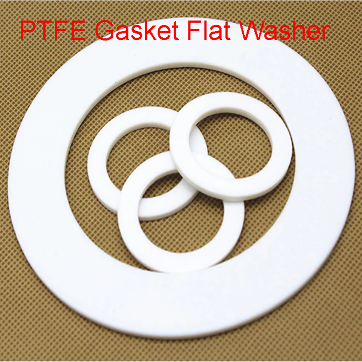 Enhanced PTFE Gasket Flat Washer - High & Low Temperature Resistant, Corrosion & Anti-Aging Protection