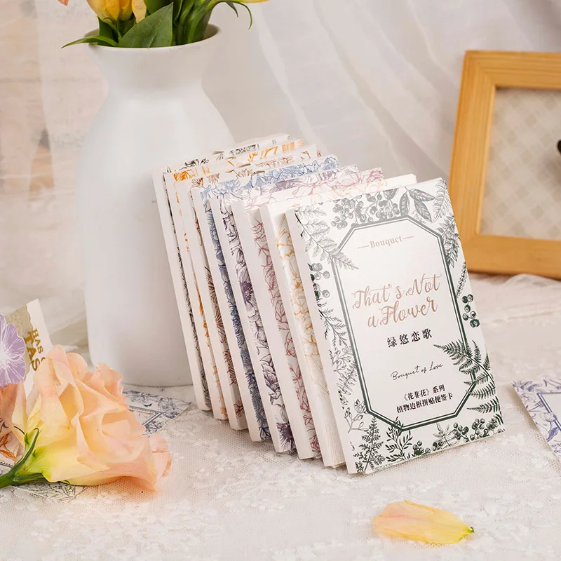 20 Sheets Vintage Minimalist Art Memo Pad Small Fresh Literature Journal Scrapbooking Decoration Material Card Paper Stationery