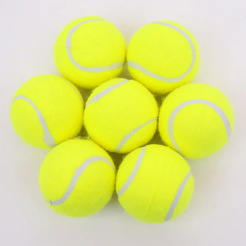 Tennis Balls 1PCS Sports Professional Training Rubber High Elasticity Durable Training Ball for Club School Competition Outdoor