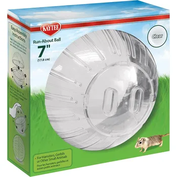 7 Clear RunAbout Exercise Ball for Pet Hamsters Gerbils Safe Transparent and Durable Indoor Activity Solution for Small Rodents 1