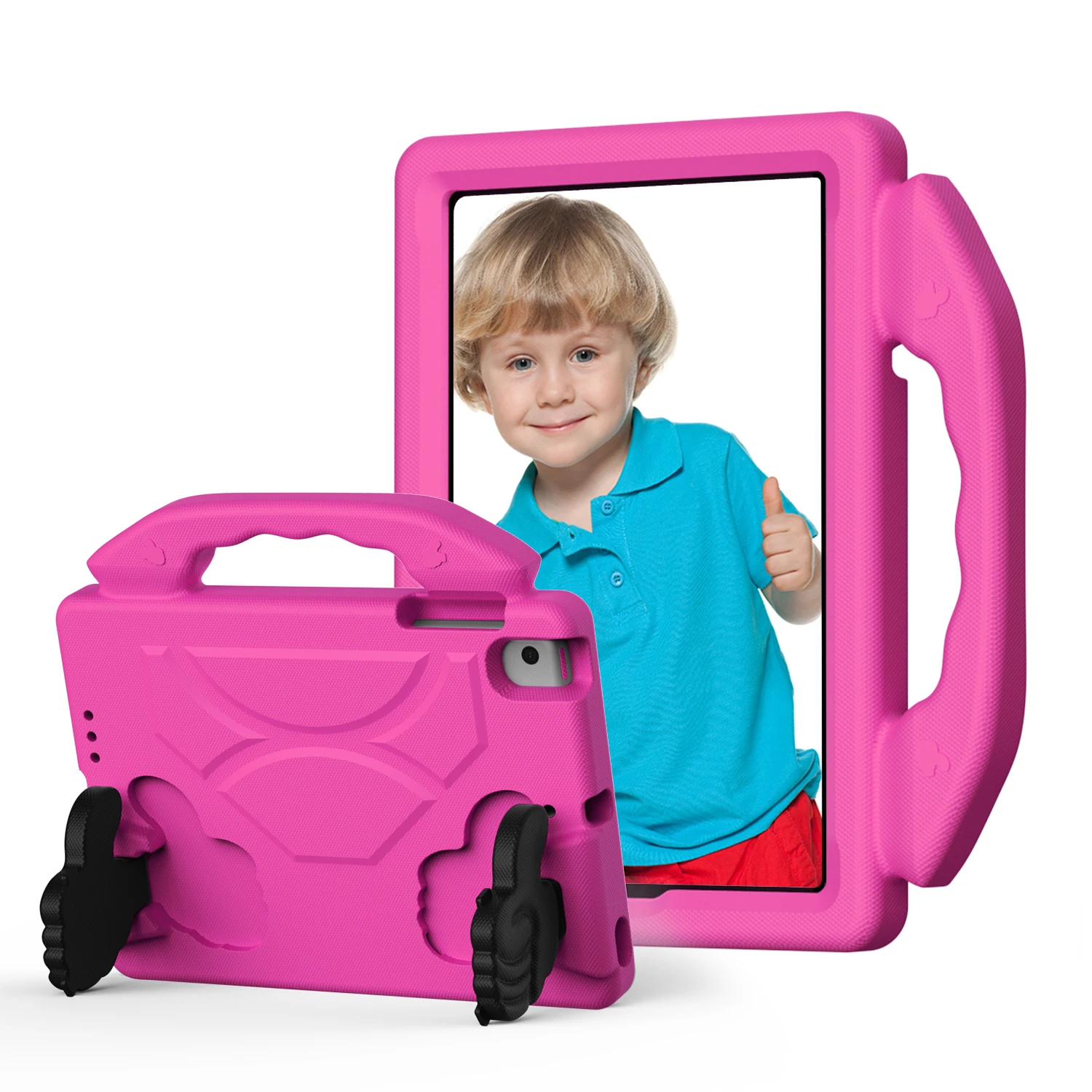 Children's Shockproof EVA Protective iPad Mini Case with Stand and Handle - Durable & Lightweight Design
