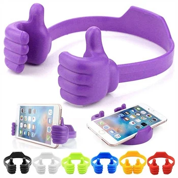 Supporto per supporto per telefono cellulare Thumbs Up Supporto per supporto per smartphone flessibile universale per tablet pigro per iPhone 15 Samsung Xiaomi Redmi 1