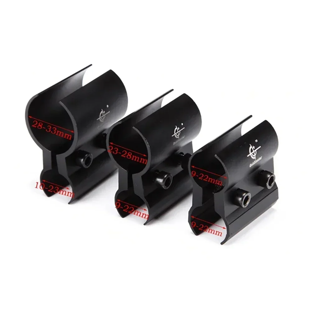 Weapon Flashlight Mount Outdoor Multifunctional Pipe Clamp Flashlight Clip M-lok Flashlight Mount Holder Scope Mount Hunting Gun Accessories