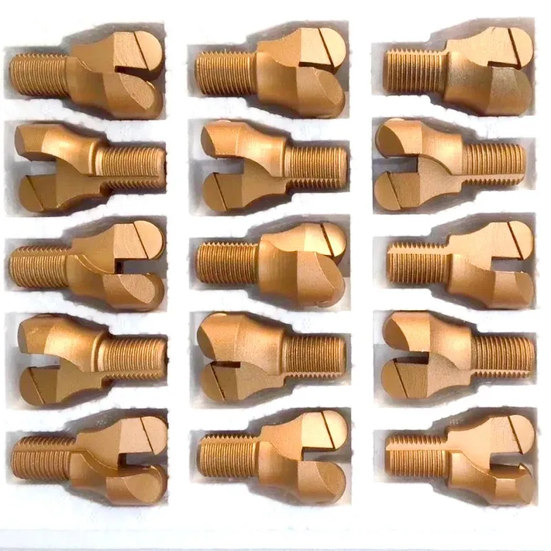 PDC 드릴 비트 다이아몬드 복합 앵커 생크, 두 날개, 석탄 광산 암석 볼트 드래그 커터, 채굴용 우물 지질 드릴링