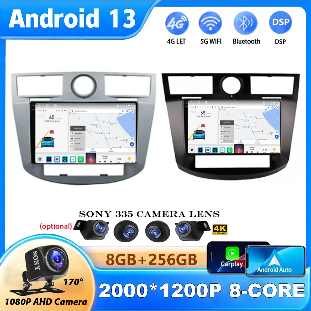 

Автомобильный радиоприемник на Android 13 для Chrysler Sebring Cirrus 2007 2008 2009 2010 Multimeida, GPS-навигация, Carplay плеер, автомобильный 4G беспроводной