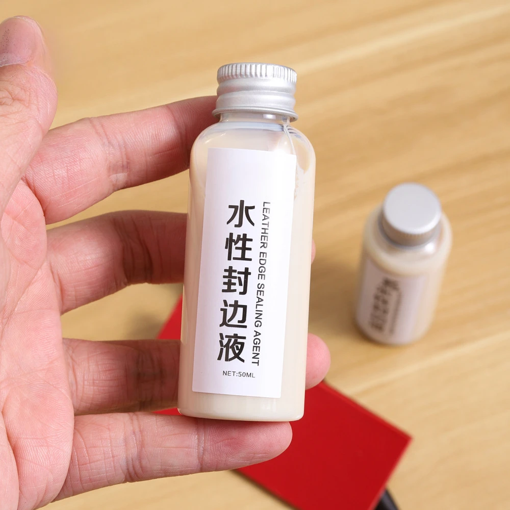 50ML Water-based Mild Edge Banding Liquid Vegetable Tanned Leather Leather Edge Polishing Tools