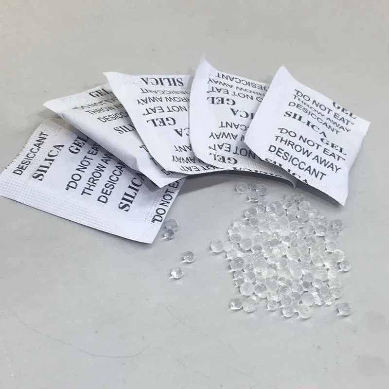 50Pcs 1g Non-toxic Silica Gel Packs Desiccant Pouches Damp Room Kitchen Clothes Moisture Absorber Dehumidifier Food Storage