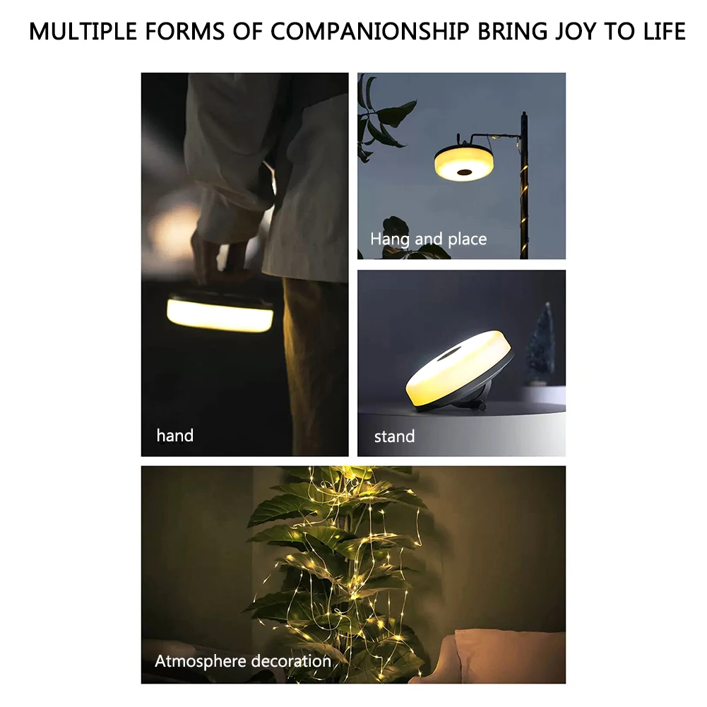10M Camping String Lights USB Rechargeable Outdoor String Lights Portable Camping 5 Modes Stable Tent