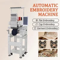 Professional High Speed Single Head 12 Needle Cap Embroidery Machine – Automatic 1200 RPM Commercial Embroidery Machine with 9/12/15 Needle Options