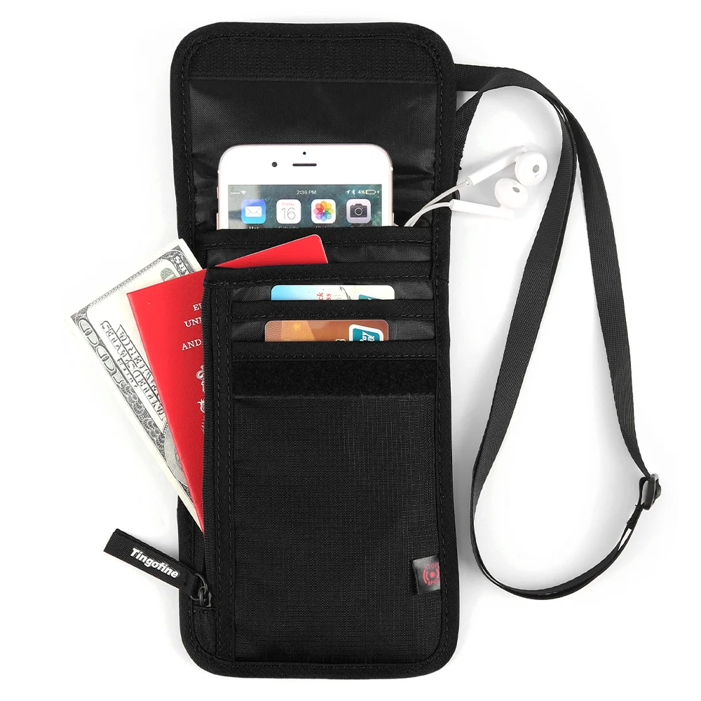 Waterproof Document Bag To Prevent Theft Of Bank Card Lightweight Passport Package Travel Mobile Phone Package Headphone Pack