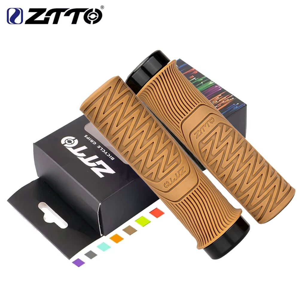 ZTTO MTB 33mm Outer Diameter Bicycle Grips Lock-on Grip Anti-Slip Shock-Proof Bolder Rubber Mountain Bike Handlebar Grip Parts bicycle handlebar grips bike handle grips bike handlebar grips