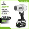 ONEGREEN 2000W Brushless Electric Turbo Blower Jet Fan 200M/S Handheld Air Blower Violent Blowing Tool for Makita 18V Battery 1
