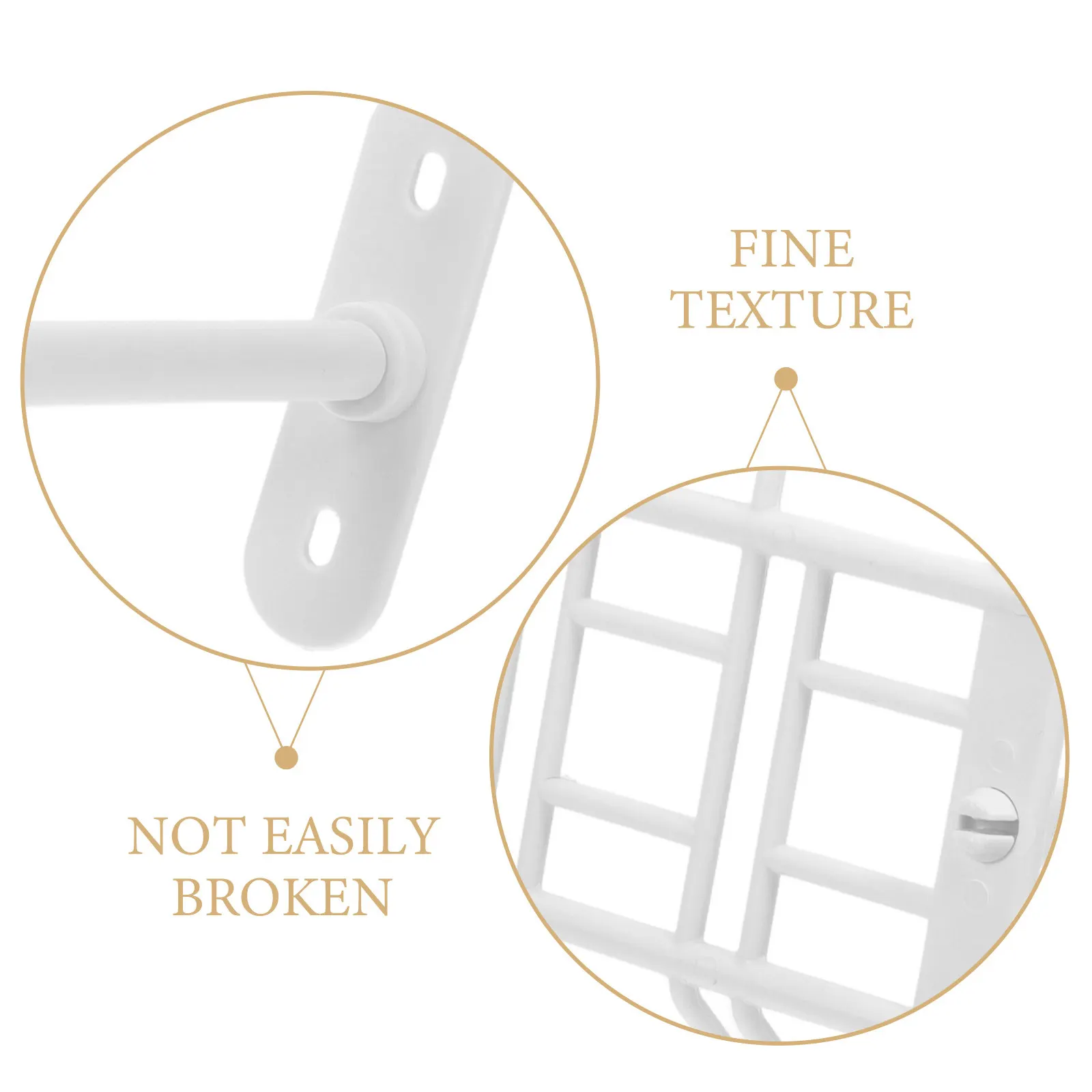 책상 아래 케이블 랙 2세트, 공간 절약형 와이어 브래킷, 강력한 접착 스티커 포함, 키보드 컴퓨터 코드용