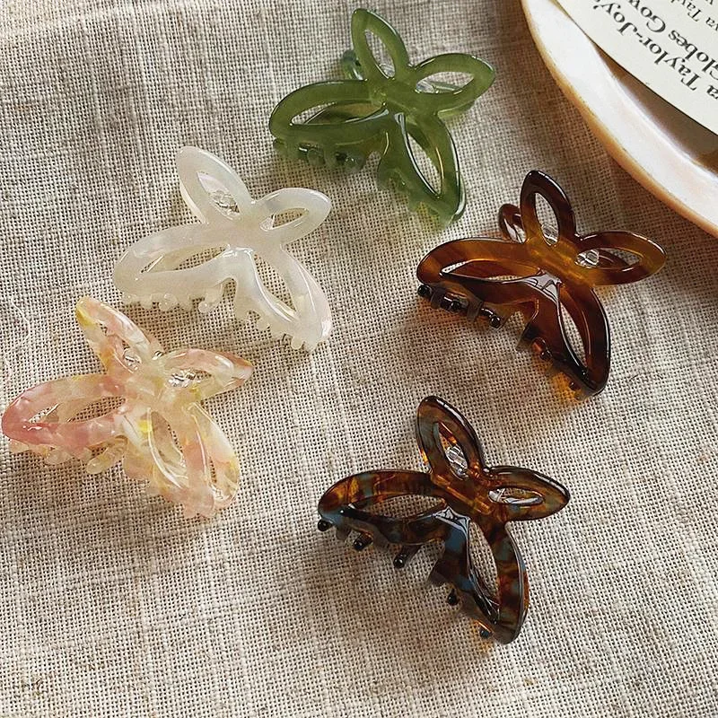Hair Clips Half Tie Hair Clip Female Back of Head Clip Butterfly Grab Clips New Shark Shattered Hair Clips Advanced Sense 집게핀