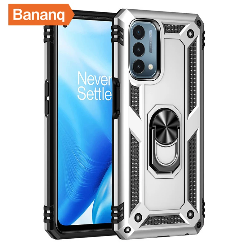 Bananq Shockproof Armor Metal Ring Stand Cover with Magnetic Car Holder