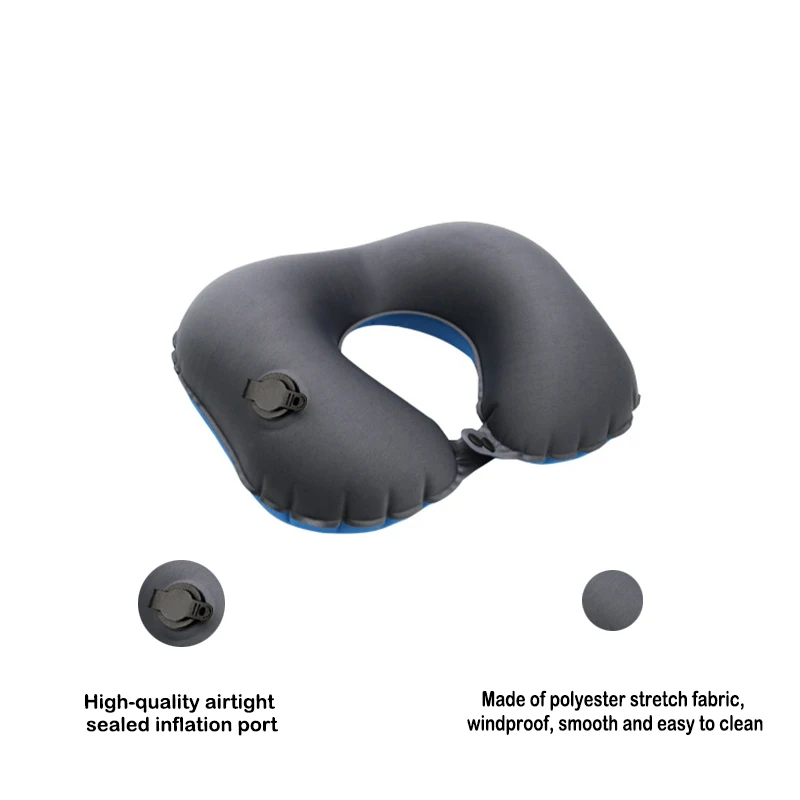 Inflatable Neck Pillow for Travel, Inflatable Travel Pillow for Airplane, Neck Air Pillow, Travel Neck Support 5