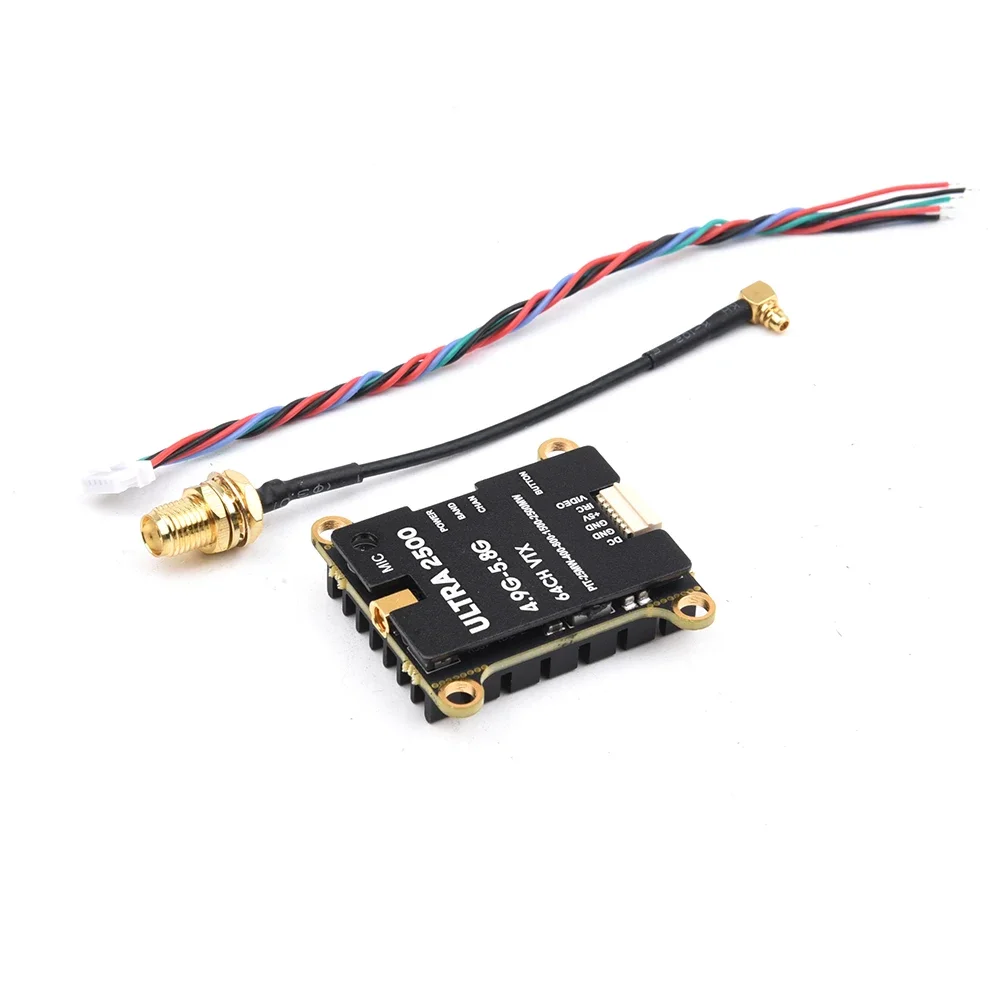 VTX 2.5W 64CH 4.9-5.8GHz FPV Émetteur pour Drone installé sur un drone FPV