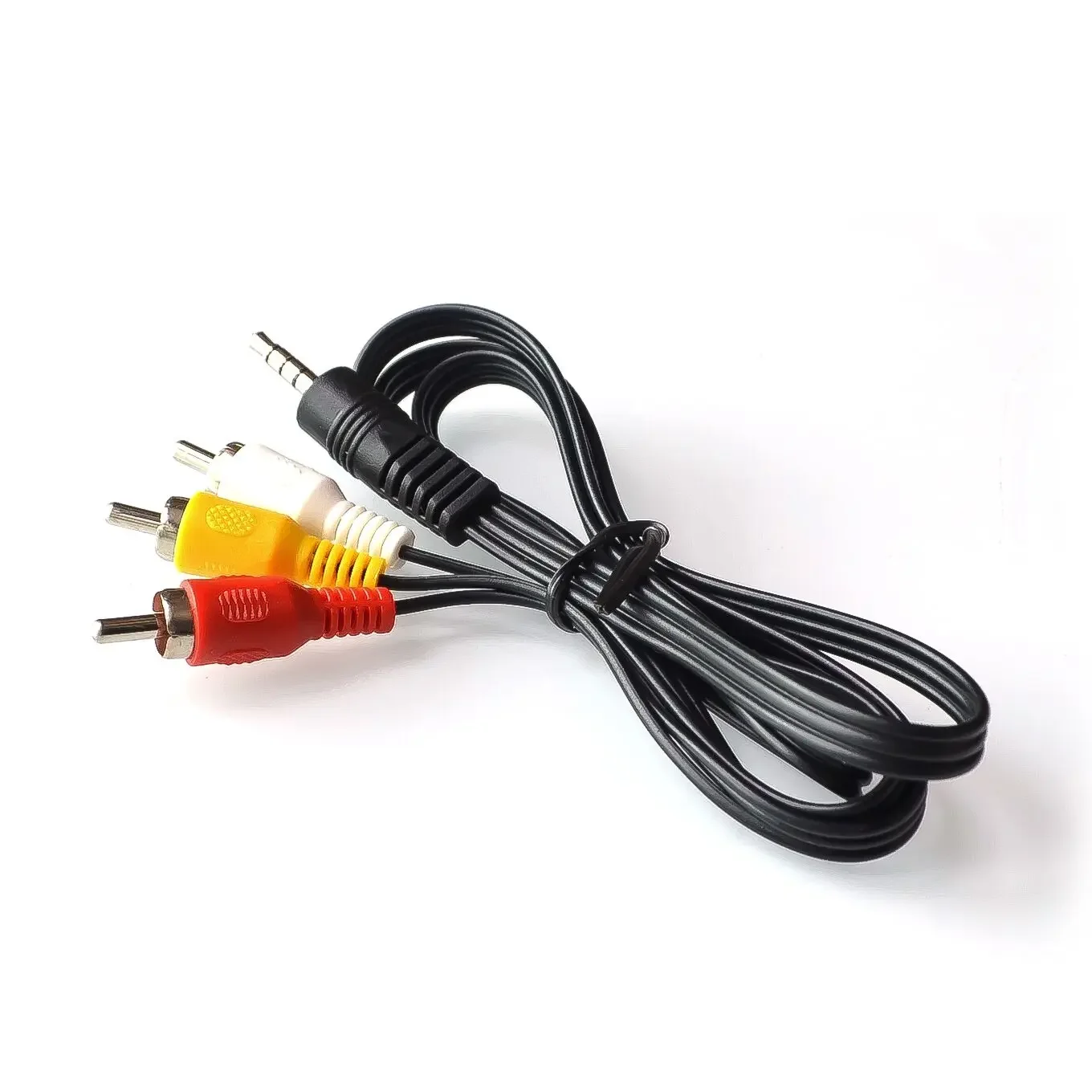 60cm 3.5mm Jack Plug Male to 3 RCA Adapter High Quality 3.5 to RCA Male Audio Video AV Cable Wire Cord 1