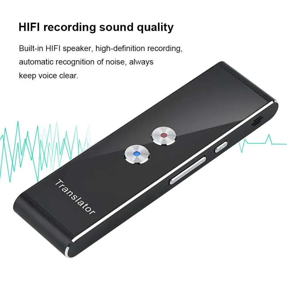 Portable Multi Language Voice Translator T8+ Plus AI Translator Real Time Instant Two-Way 40 Languages Translation Device