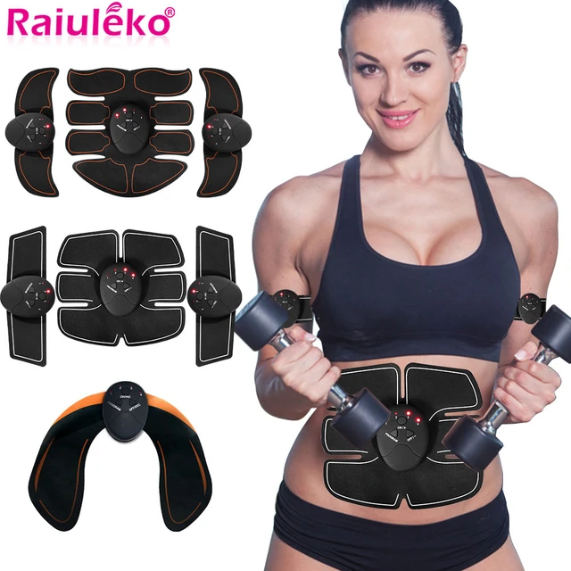 EMS Wireless Muscle Stimulator Trainer Smart Fitness Abdominal Training  Electric Weight Loss Stickers Body Slimming Belt Unisex - AliExpress