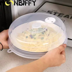 Large Microwave Splatter Cover Lid with Steam Vent Fresh keeping Kitchen Stackable Sealing Disk Cover Universal Plate Bowl Cover