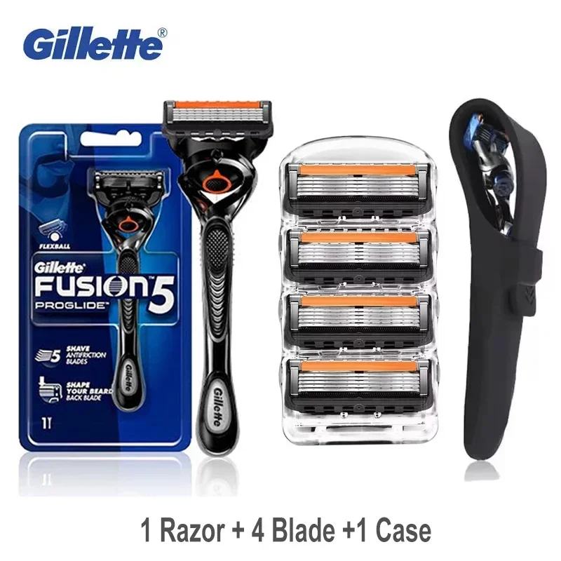 Gillette Fusion Proglide Safety Razor with FlexBall Handle and Precision 5-Layer Blades