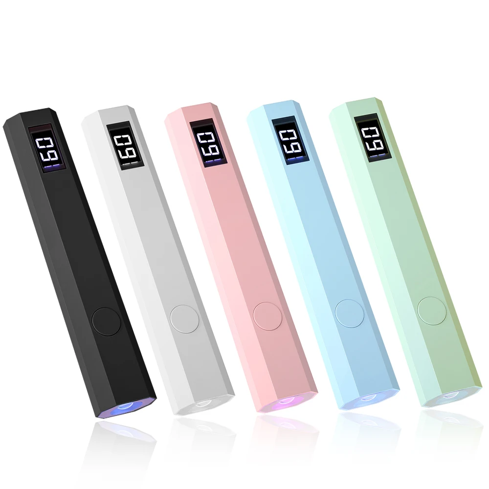 Mini handheld UV light fast gel nail drying lamp for home salon professional nail phototherapy