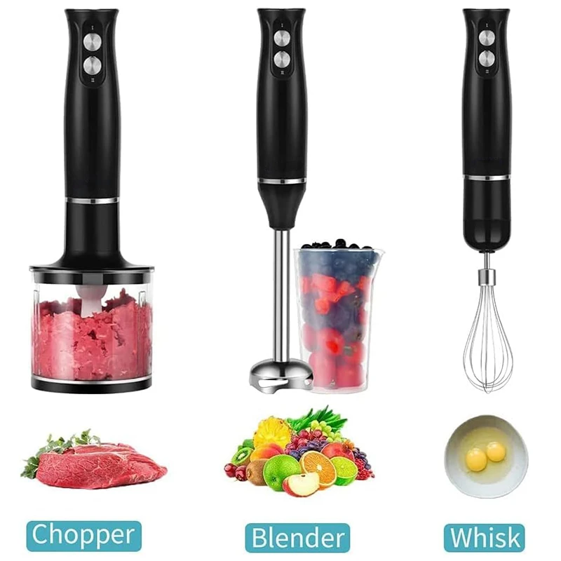 Upgrated 4-in-1 Hand Blender,500W Blender Machines,Blender Shaft,2