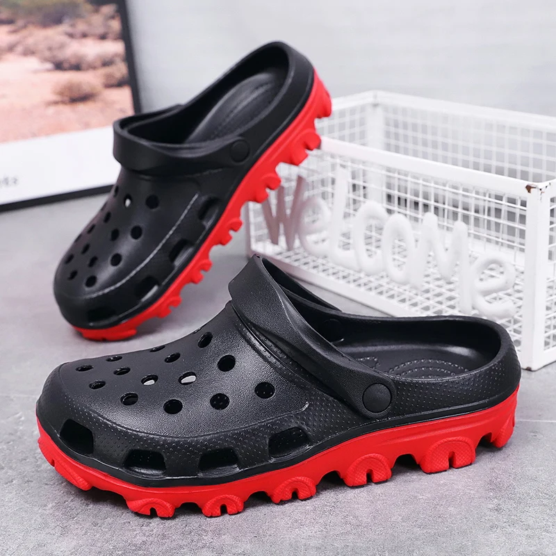 36-51 New Summer women Sandals Indoor Outdoor Couples Casual Shoes Fashion Baotou Beach Sandals Clogs Comfort Home Soft Slippers