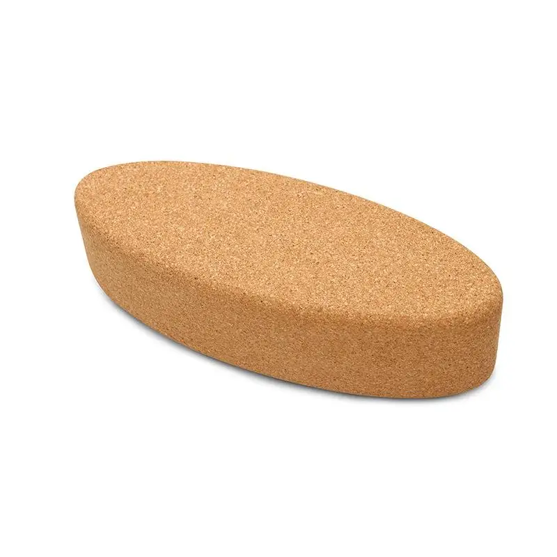 Cork Exercise Block Premium Supportive Yoga Prop Soft Lightweight Brick for Fitness Pilates Training