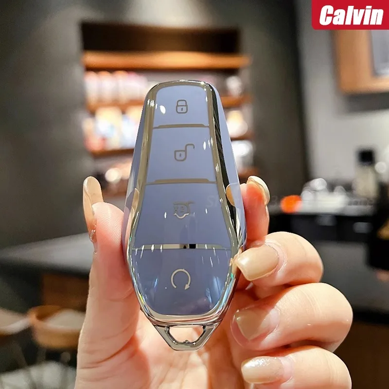 Key Case Key Case Cover Car Key Shell Car Key Chain For Byd Dolphin Seagull Key Cover Car Key Shell High-grade All-pack Protective Keychain Decoration Supplies Cartoon Girl