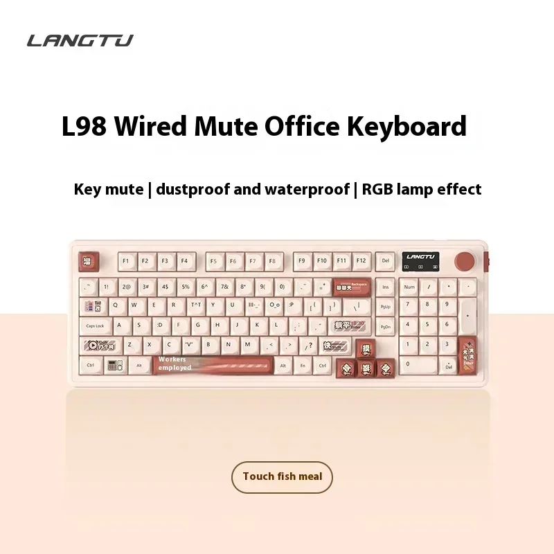 Langtu Membrane Keyboard Langtu LT98 Botão De Jogo Sem Fio Tela De